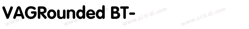 VAGRounded BT字体转换